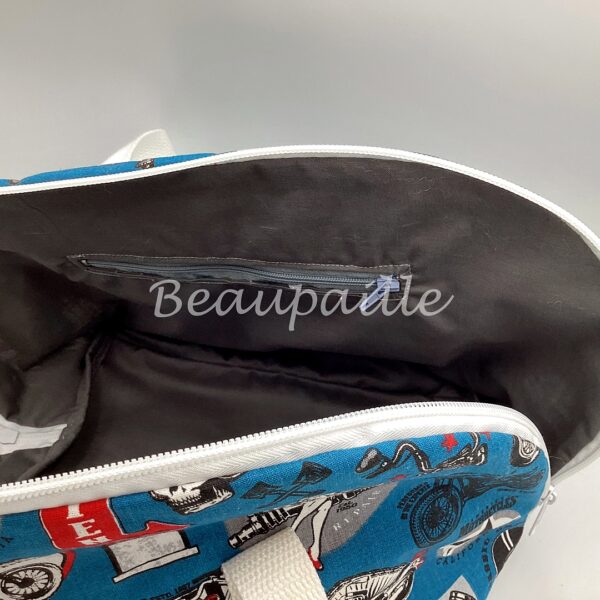 Sac à main demi-lune - Harley bleu – Image 4