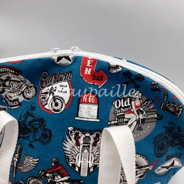 Sac à main demi-lune - Harley bleu – Image 2