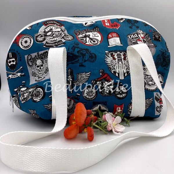 Sac à main demi-lune - Harley bleu – Image 3