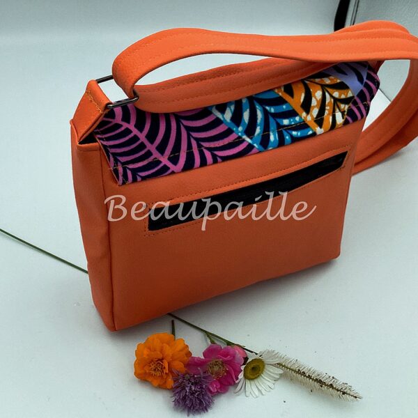 Sac de soirée orange - Fonds marins – Image 3