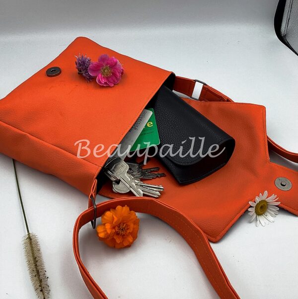 Sac de soirée orange - Fonds marins – Image 2