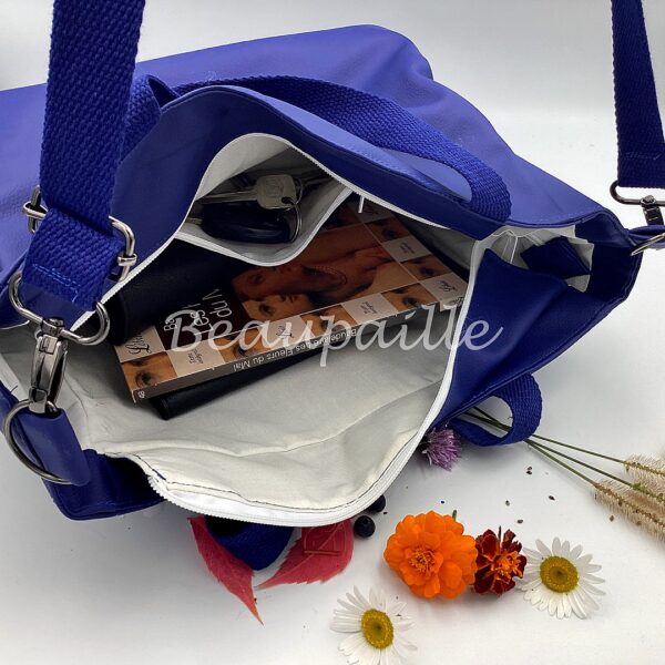 Sac multi-poches - Ginkgo bleu – Image 4