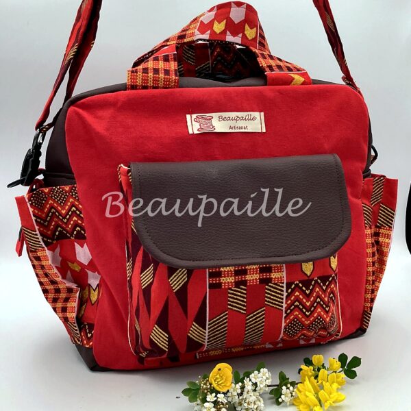 Sac cube - rouge symétrique