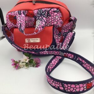 Sac cube - coquelicot