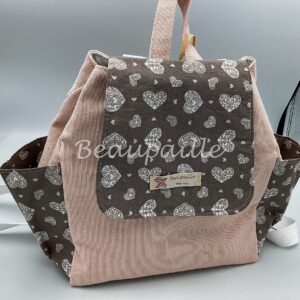 Mini Sac à Dos Enfant "Cœurs Romantiques"